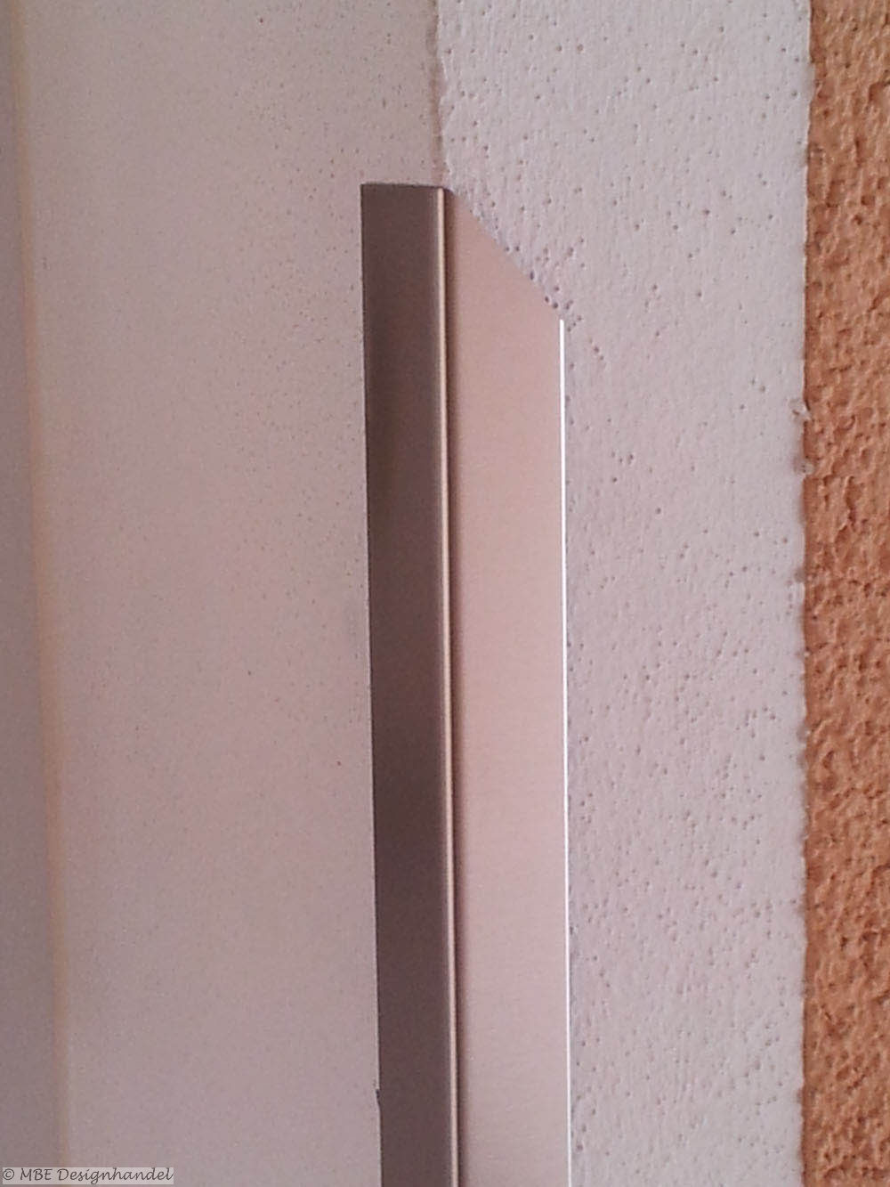 Kantenschutz Wand- und Winkelprotektoren aus gebürstetem Edelstahl 2 x 2 x  45