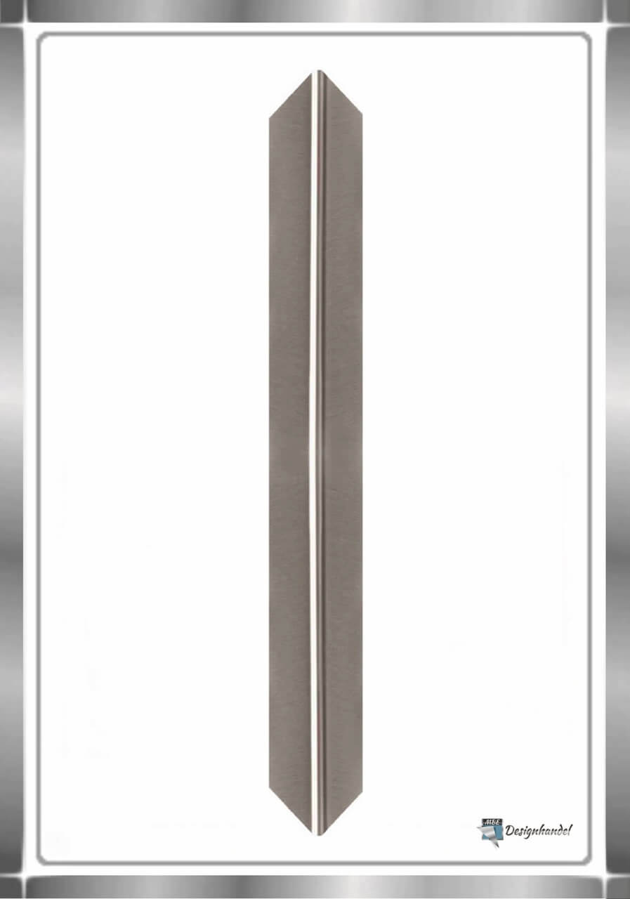 acerto 51170 Eckschutzprofil Edelstahl, 125cm / 20 x 20 mm * Selbstklebend  * Made in Germany * Dreifach gekantet mit Spitze